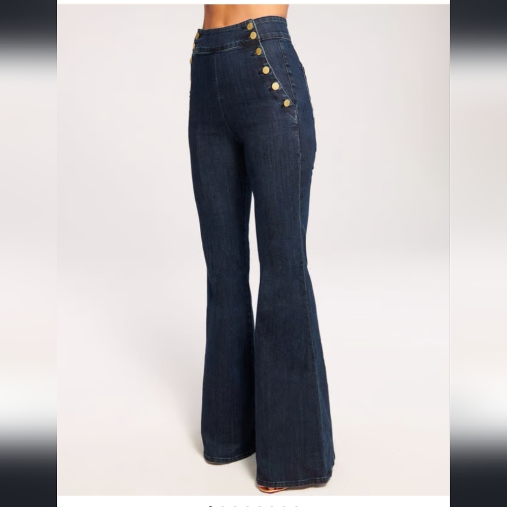 Ramy Brook Dark Blue Flare Jeans
